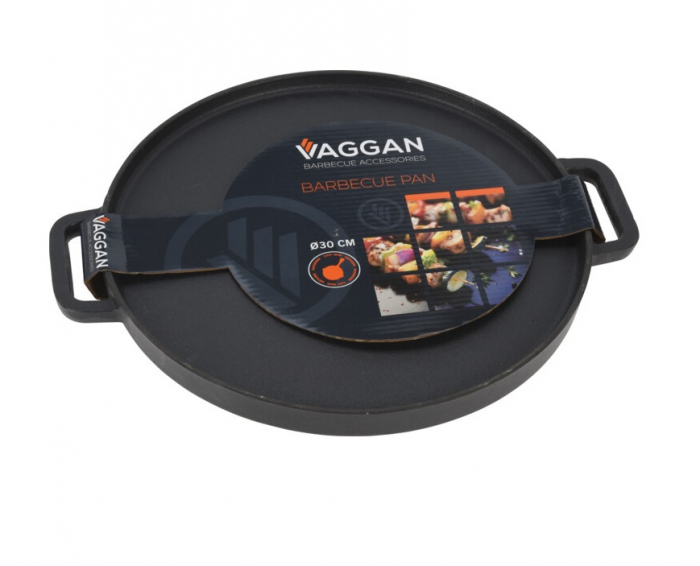 Tigaie grill Vaggan, fonta, 30x2 cm, negru [2]