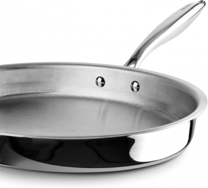 Ibili-Triply Natural frying pan, stainless steel/aluminum, 34x23x4.7 cm, silver [6]
