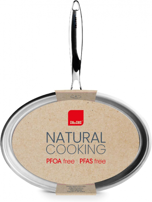 Ibili-Triply Natural frying pan, stainless steel/aluminum, 34x23x4.7 cm, silver [5]