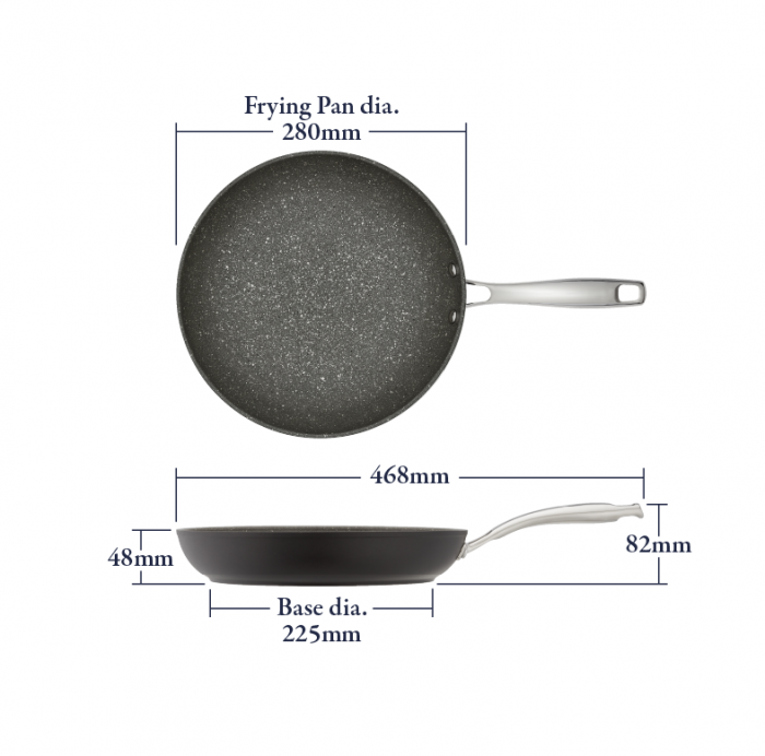Tigaie Stellar Rocktanium, aluminiu, 28 cm, argintiu [4]