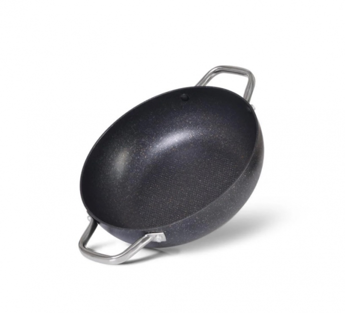 Tigaie wok Fissman-Promo, aluminiu, 26x7.8 cm, negru [1]