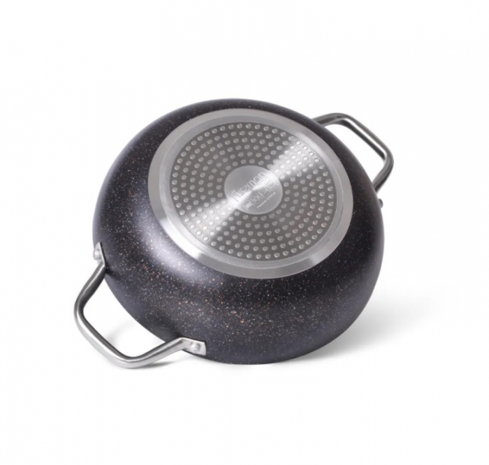 Tigaie wok Fissman-Promo, aluminiu, 26x7.8 cm, negru [2]