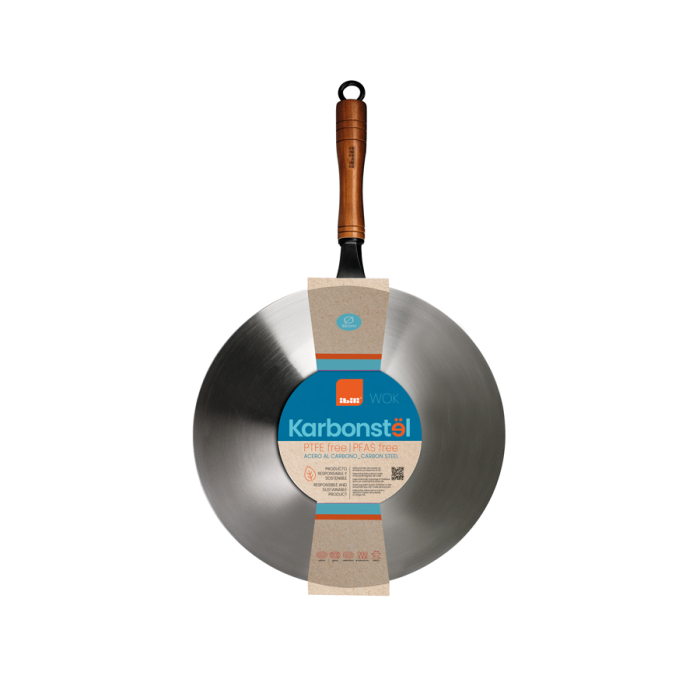 Ibili Karbonsteel wok, carbon steel, 32 cm, silver/brown [2]