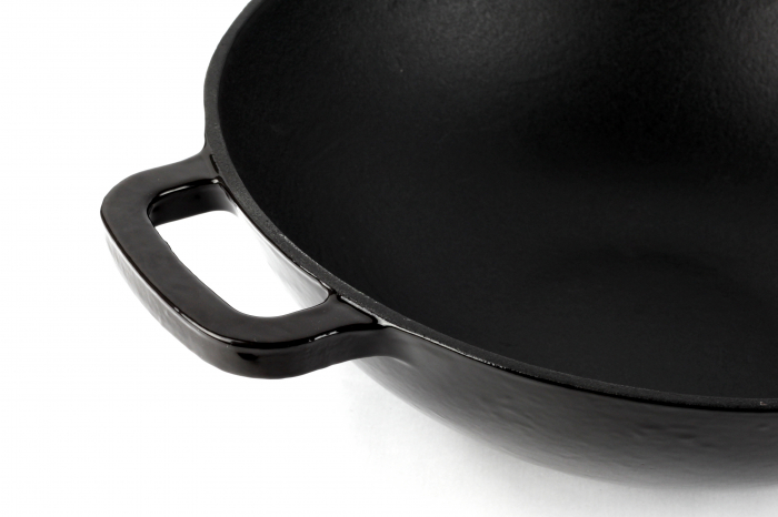 Tigaie wok Magefesa-Ferro Eco, fonta, 30x9 cm, negru [3]