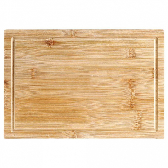 Tocator cu margine Excellent Houseware, bambus, 35x24x1.2 cm, maro [3]