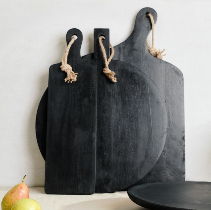 Tocator Koopman, lemn, 50x25x2 cm, negru [7]