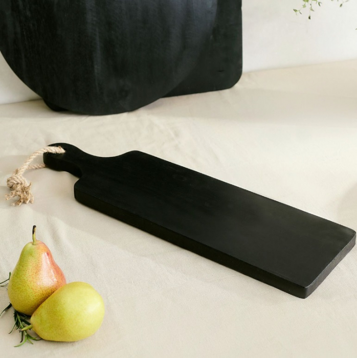 Tocator Koopman, lemn, 50x25x2 cm, negru [5]
