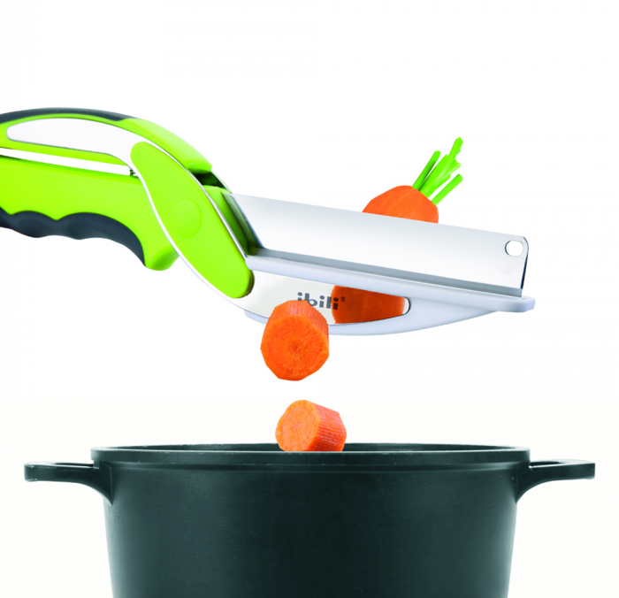 Tocator legume Ibili-Easycook, otel inoxidabil/plastic, 25 cm, verde [3]