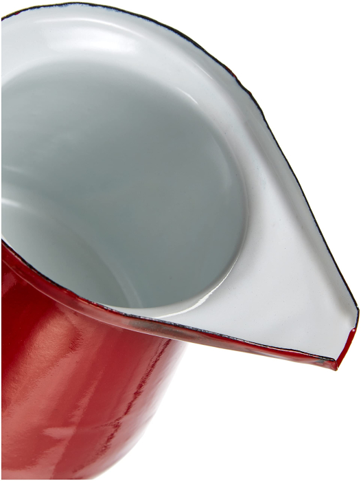 Ibili Roja Vintage Milk Pitcher, enameled steel, 0.5 L, red [3]