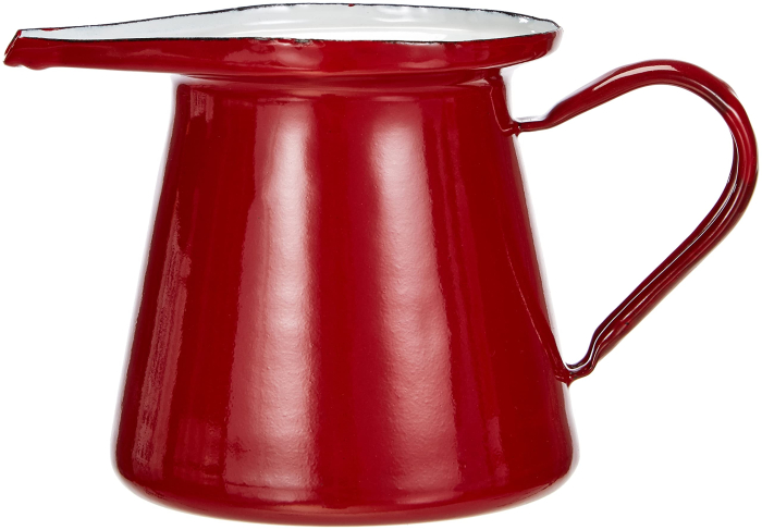 Ibili Roja Vintage Milk Pitcher, enameled steel, 0.5 L, red [1]