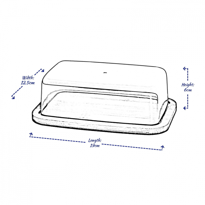Untiera Excellent Houseware, bambus/plastic, 19x12.5x6 cm, maro [4]