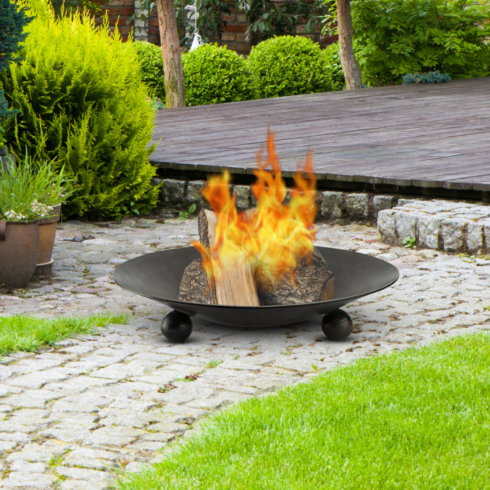 Vatra pentru foc Ambiance, fier, 57x15 cm, negru [4]