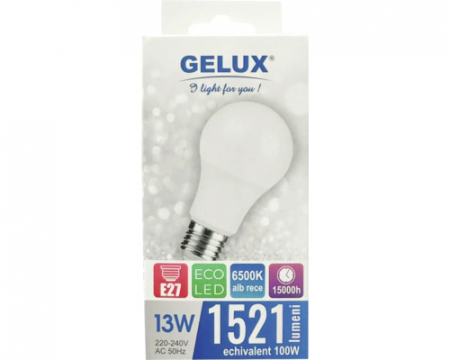 Bec LED Gelux E27 13W 220V, lumina rece [1]