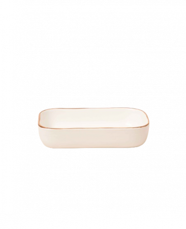 Excellent Houseware serving bowl, ceramic, 22x15x4 cm, 0.9 l, white [1]