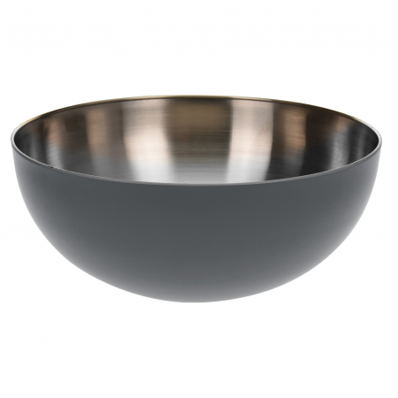 Vesela si tacamuri - Bol servire/mixare Excellent Houseware, otel inoxidabil, 24x10 cm, 2.5 l, antracit