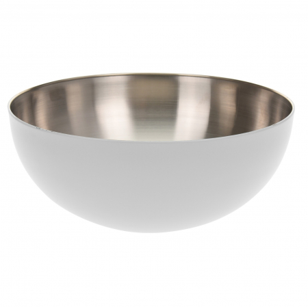 Boluri - Bol servire/mixare Excellent Houseware, otel inoxidabil, 24x10 cm, 2.5 l, alb