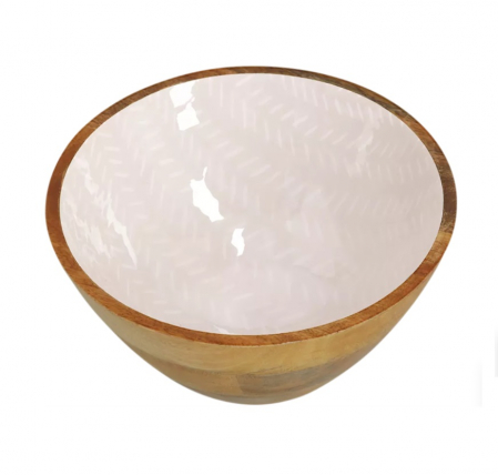 Zeller bowl, mango wood, 25x13 cm, brown/beige [2]