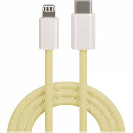 Accesorii telefoane - Cablu incarcare si transfer de date Maxlife MXUC-06, USB-C la Lightning , 1.0 m, 20W, galben
