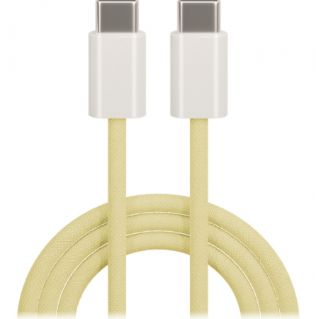 Maxlife MXUC-06 charging and data transfer cable, USB-C to USB-C, 1.0 m, 20W, yellow [0]