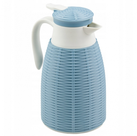 Cani - Cana Excellent Houseware, sticla termorezistenta/polipropilena, 15x26.5 cm, albastru