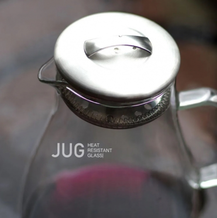 Cana Fissman-Jug, sticla borosilicata, 14.5x21.5 cm, transparent [5]