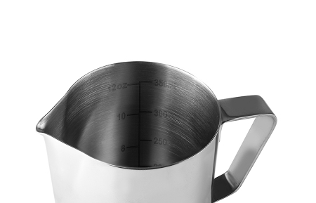 Pots - Ibili milk jug, 18/10 stainless steel, 7.5x9 cm, 0.35 l, silver
