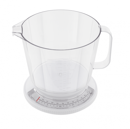 Cantare de bucatarie - Cantar bucatarie Judge Kitchen, plastic, 20.5x18 cm, 2.2 kg, transparent