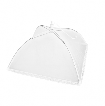 Naproane si capace acoperire alimente - Capac pentru acoperirea alimentelor Judge Kitchen, poliester/plastic, 35x35x14 cm, alb