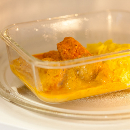 Judge food casserole, borosilicate glass, 15x11x5.8 cm, transparent/blue [5]
