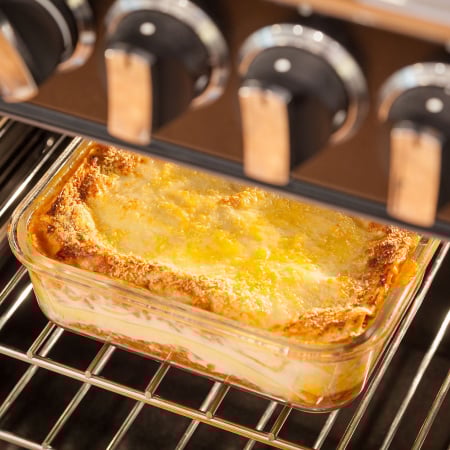 Judge food casserole, borosilicate glass, 15x11x5.8 cm, transparent/blue [3]