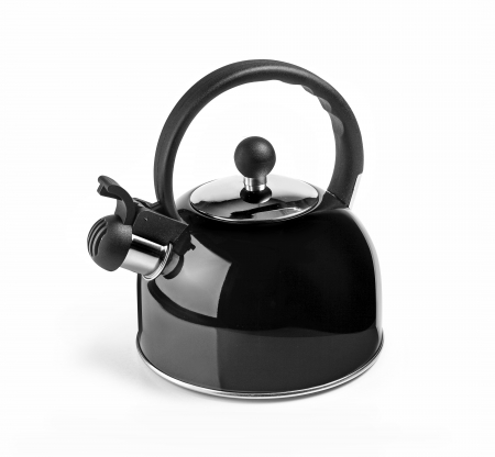 Ceainice si accesorii ceai - Ceainic cu fluier Ibili-Clasica, otel inoxidabil, 19x21.5 cm, 2.5 l, negru