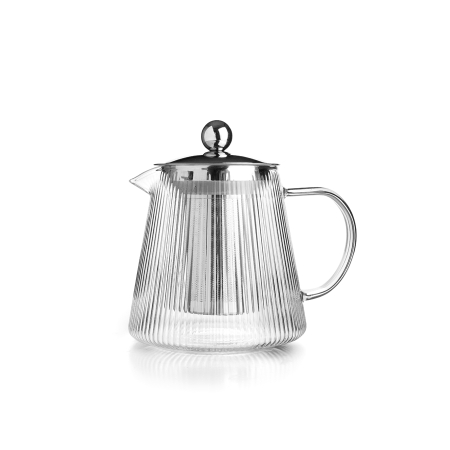Teapots and tea accessories - Ceainic cu infuzor Ibili-Elegant, sticla/otel inoxidabil, 1.2 l, transparent