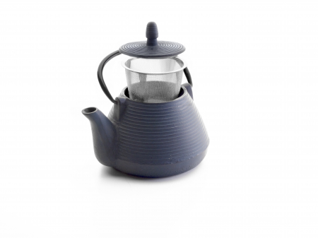 Ceainice si accesorii ceai - Ceainic cu infuzor Ibili-Java, fonta, 13.5x10 cm, 1 l, mov