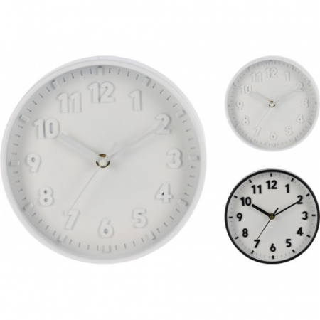 Ceas decorativ Excellent Houseware, polipropilena, 20 cm, alb [1]
