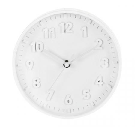 Ceas decorativ Excellent Houseware, polipropilena, 20 cm, alb [2]
