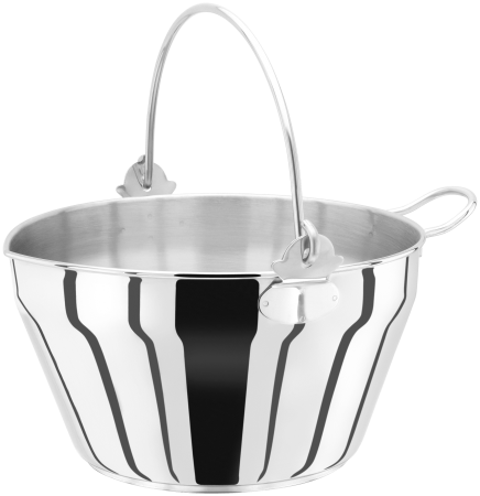 Cauldron - Judge cauldron, 18/10 stainless steel, 34x34x18 cm, silver