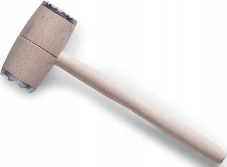 Ustensile fragezire carne - Ciocan fragezire carne Zeller, lemn de fag, 5.5x30 cm, maro