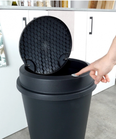 Excellent Houseware trash can, polypropylene, 40x58 cm, 47 l, anthracite [1]