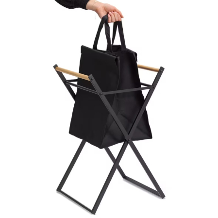 Cos de rufe Zeller, metal/poliester, 37x40x67 cm, negru [1]