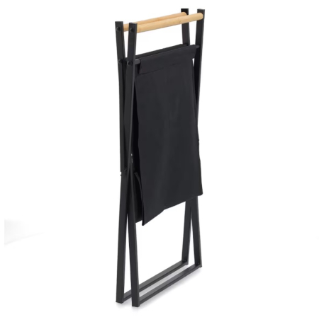 Cos de rufe Zeller, metal/poliester, 37x40x67 cm, negru [2]