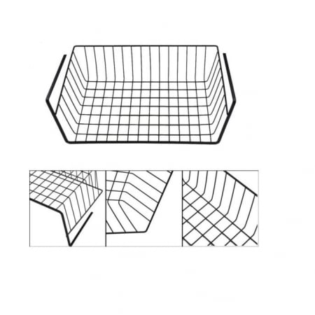 Cos depozitare atasabil Zeller, metal, 41x26x15 cm, negru [3]