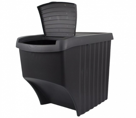 Cosuri gunoi - Cos gunoi Excellent Houseware, polipropilena, 40x30x33 cm, 20 l, negru