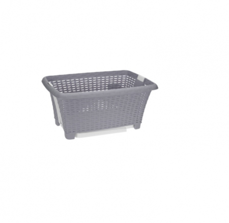 Cos rufe cu picioare Excellent Houseware, polipropilena, 60x40x60 cm, gri [1]