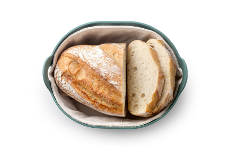 Ibili bread serving basket, plastic/cotton, 24x19x11 cm, varnished [1]