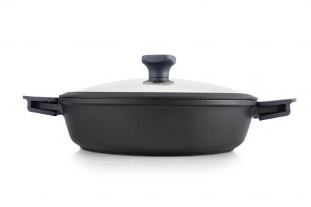 Ibili-Neo saucepan with lid, aluminum/quantanium, 24x6.3 cm, 2.3 l, black [3]