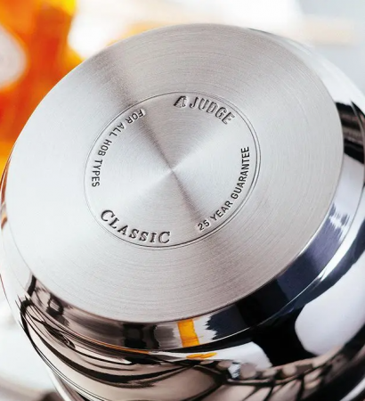 Judge Classic frying pan with lid, stainless steel, 24 cm, silver [2]