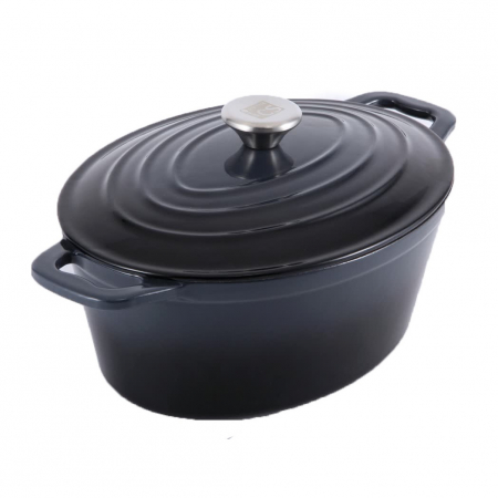 Pots - Carl Schmidt Sohn-Xanten saucepan, enameled cast iron, 27.5x21x16.5 cm, black