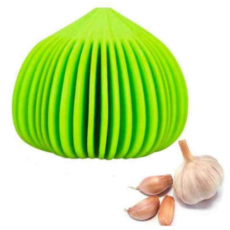 Ibili garlic peeler, silicone, 5x7 cm, green [6]