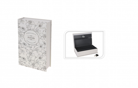 Cutie bijuterii Excellent Houseware, metal, 24x16x5.5 cm, alb [1]