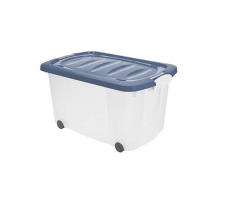 Living & deco - Cutie depozitare mobila Excellent Houseware, polipropilena, 60x40x35 cm, albastru